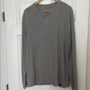 Lucky Brand Gray Long Sleeve Tee Classic Fit